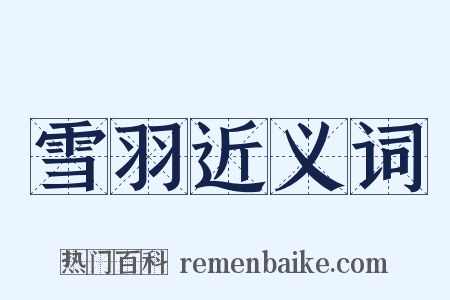 雪羽近义词是什么意思的图片